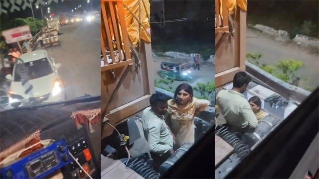 Hot Paid Randi Blowjob Truck Driver On Public Road Free Watch