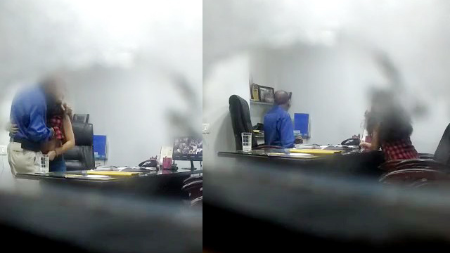 Cute PS Kissed By Boss – Viral CCTV Footage Watch free