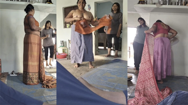 Naughty Mom Changing After Bath – Infront And Her Sis Viral Mms